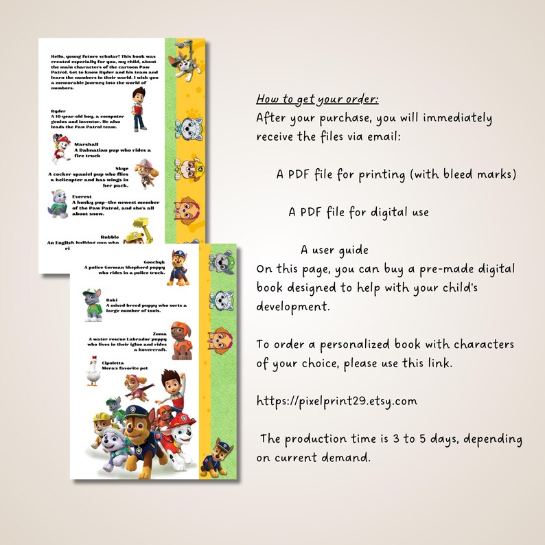 Paw Patrol Math Activity Book | Interactive Velcro Busy Book for Kids 4 ...