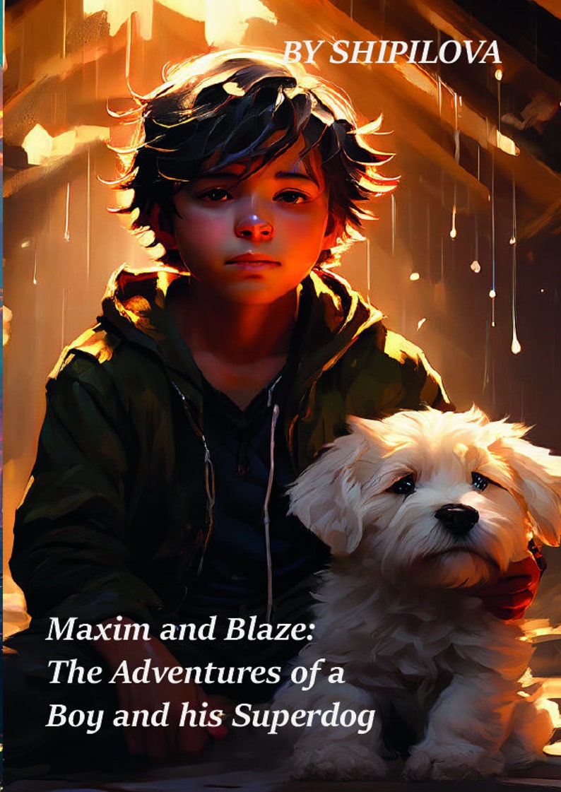 Children's fairy tale, digital product.Maxim and Blaze:The Adventures of a Boy and his Superdog zdjęcie 1