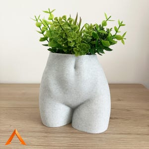 Designer Blomkruka - Kvinnlig Byst Silhuett - Minimalistisk 3D-tryckt Dekorativ Vas