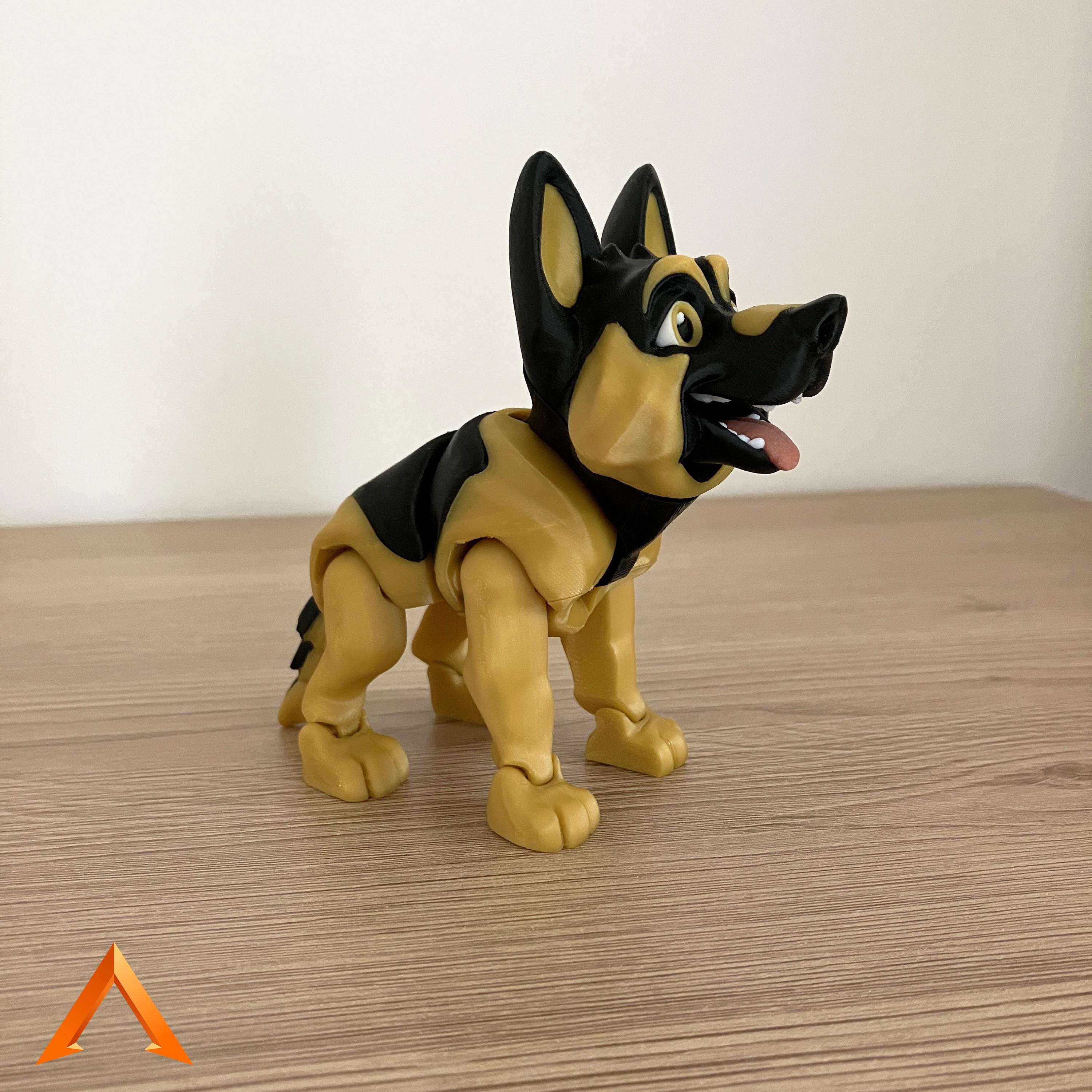 Articulated German Shepherd – 3D Printed Articulated Dog - Etsy