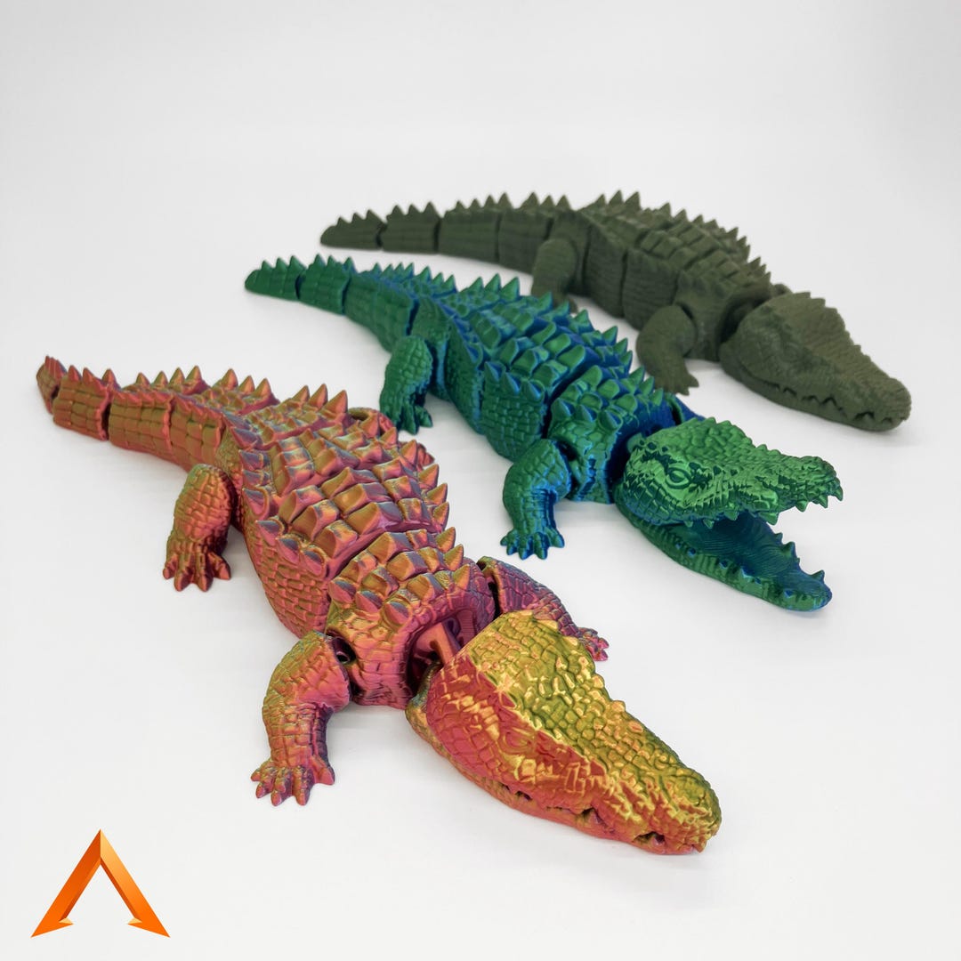 Articulated Crocodile, 3D Printed Toy - Etsy