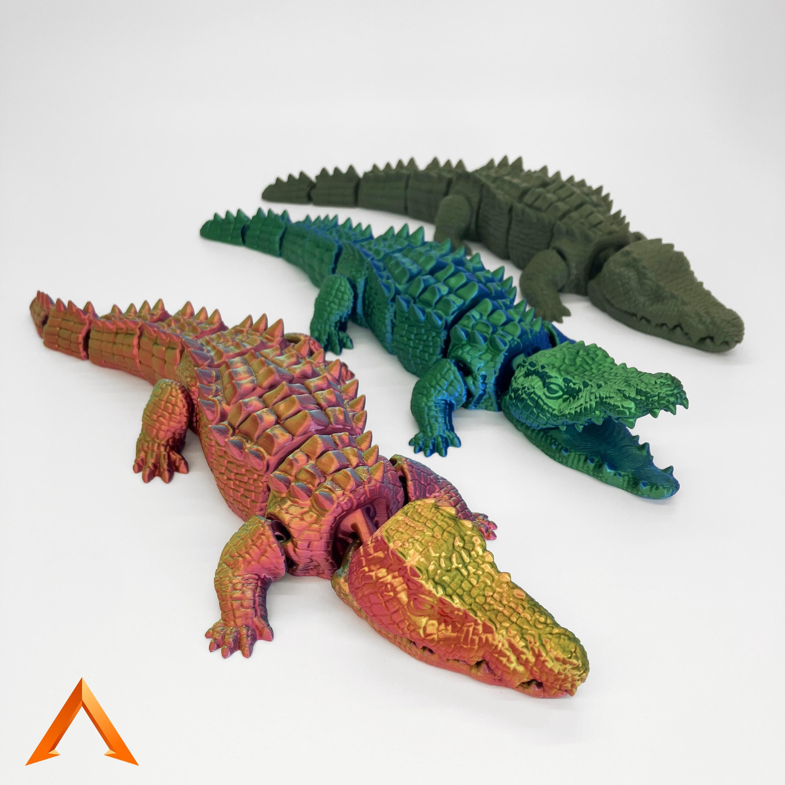 Articulated Crocodile, 3D Printed Toy - Etsy Finland