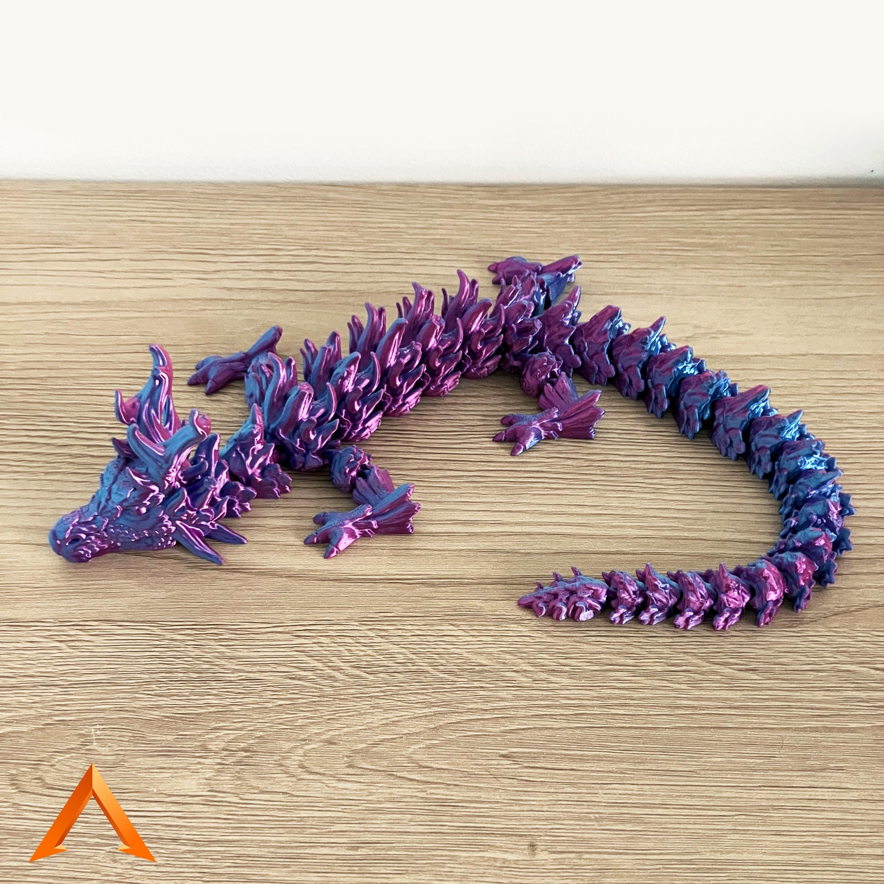 3D Printed Articulated Dragon, Zandhros Anti-stress - Etsy