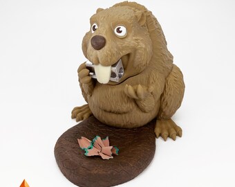 Beaver pencil sharpener, original 3D printed office decoration
