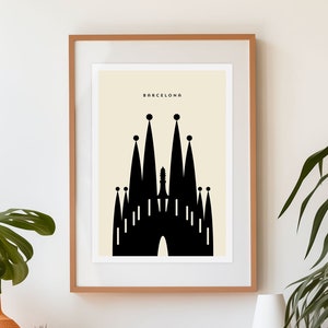Barcelona - Sagrada Familia - Digital Poster / Print. Download files include all sizes in high resolution.
