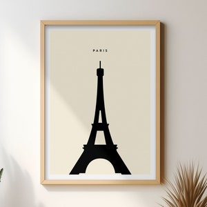 Paris - Eiffel Tower - Digital Poster / Print. Download files include all sizes in high resolution.