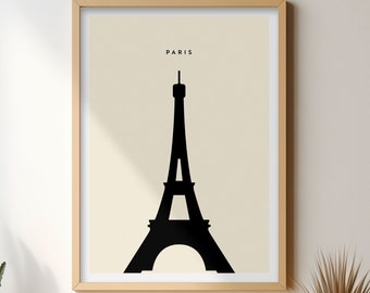 Paris - Eiffel Tower - Digital Poster / Print. Download files include all sizes in high resolution.