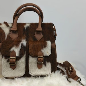 Sac à main en cuir de vachette exotique pour femme