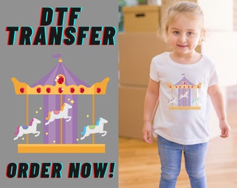 Transferts DTF personnalisés, transfert par presse à chaud, transfert de chemise, transfert de t-shirt, transfert de logo DTF, traitement groupé de feuilles en gros