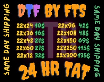 Custom DTF Gang Sheet, Dtf transfers Ready for Press, DTF Transfers, High Quality, Wholesale Prices