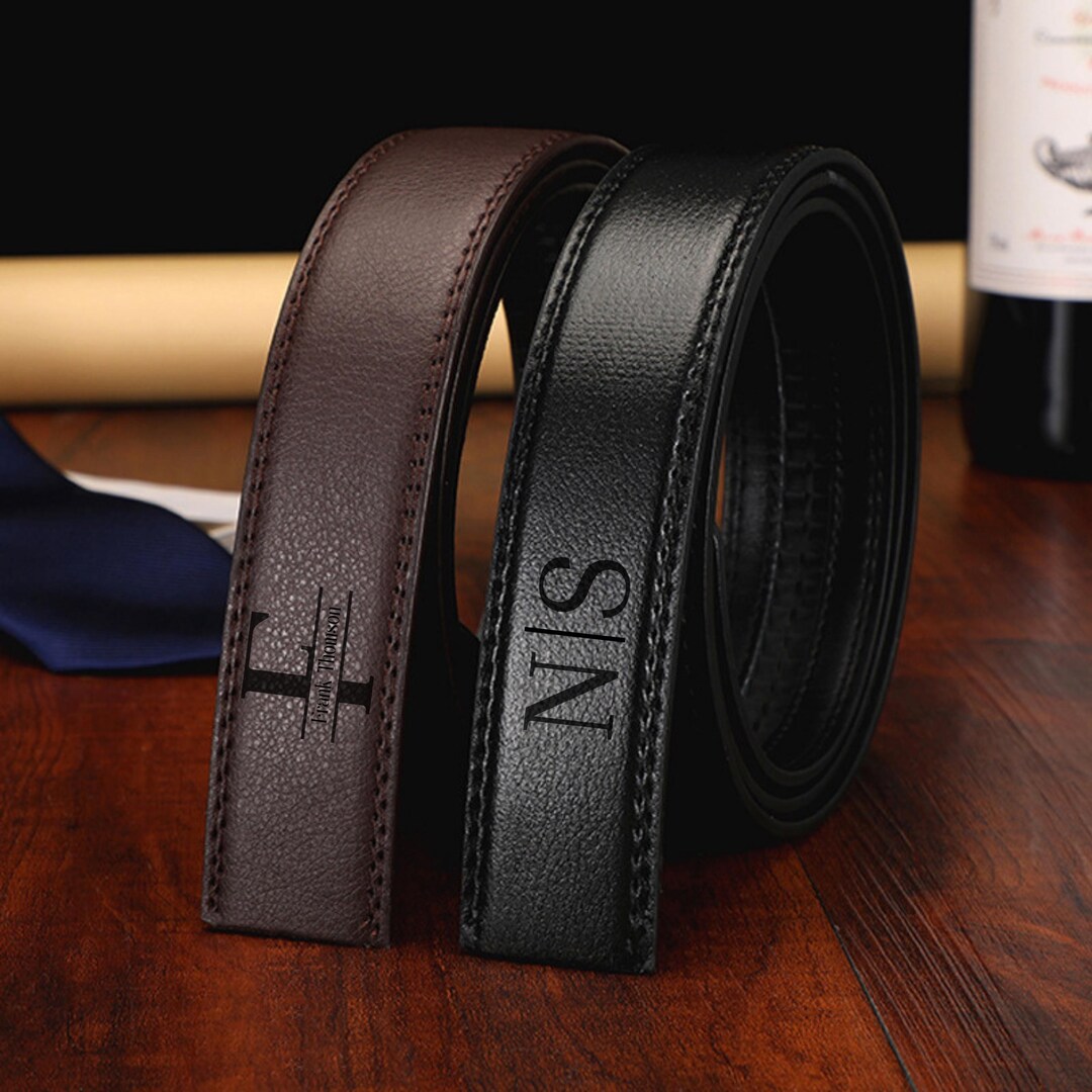 Personalized Leather Belt: Custom Engraved Anniversary Gift - Etsy