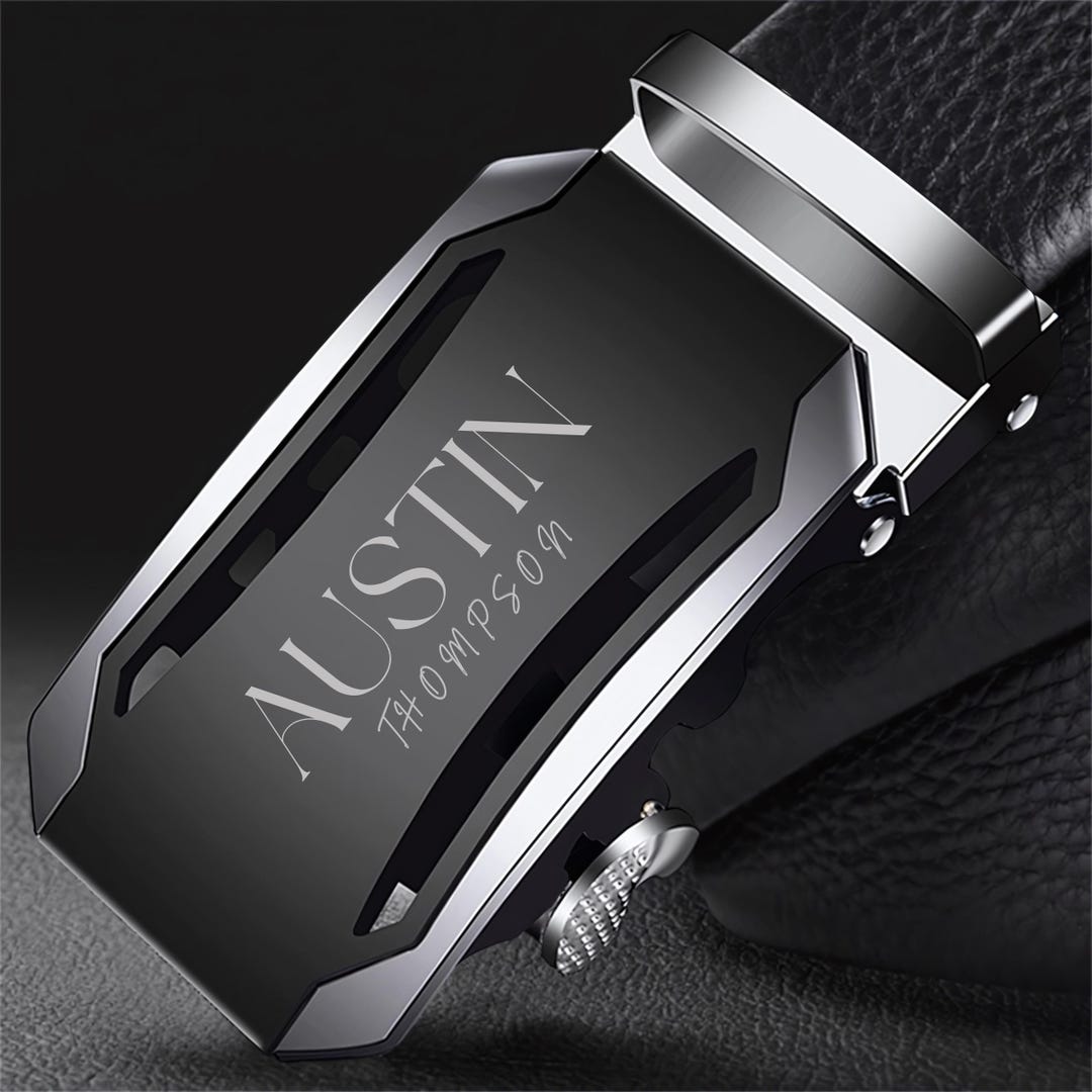 Personalized Belt Buckle, Engraved Anniversary Gift, Zinc Alloy - Etsy