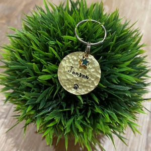 Custom Pet Tag – Hand stamped, hammered pet tags - Dog ID tags - Personalised Dog Tags - Delicate Detail - UK Made