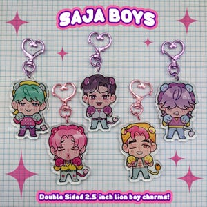 KPDH Saja Boys Double Sided Acrylic Charms