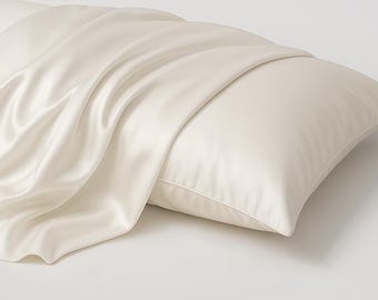 100% Mulberry Silk Pillowcase: Queen Size, Oeko-Tex Certified |  22  Momme Silk