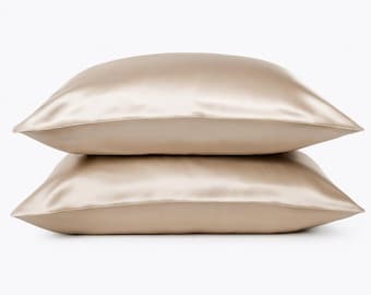 100% Mulberry Silk Pillowcase: Queen Size, Oeko-Tex Certified |  22  Momme Silk