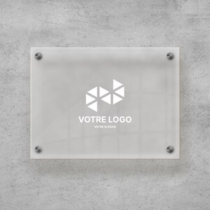 Plaque Personnalisée En Plexiglas Sur Mesure - Logo, Texte, Image | Intérieur/extérieur | Fabriqué En Italie