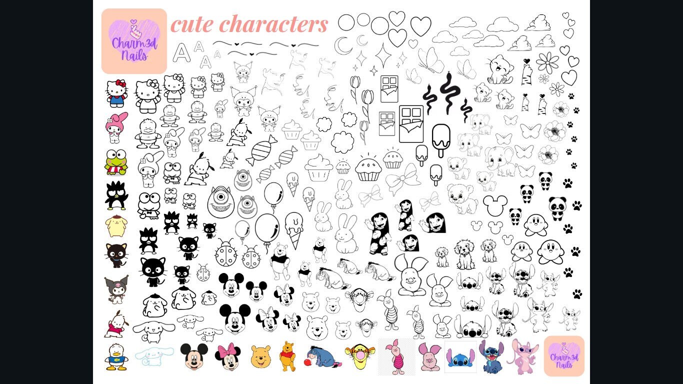 Charm3d Nails Nail Art Practice - Il Fullxfull.5804111764 Tpaa 