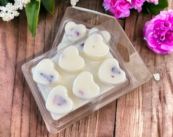 Heart Shaped Wax Melts With Dried Flowers
