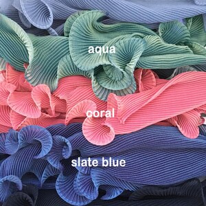 Sculptural Pleated Chiffon Scarf image 6