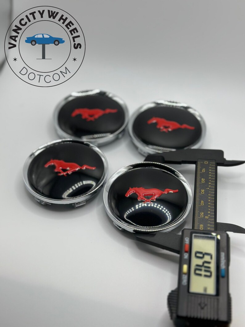Premium 4pcs Fordmustang Wheel Center Caps in Varied Sizes & Colors Etsy