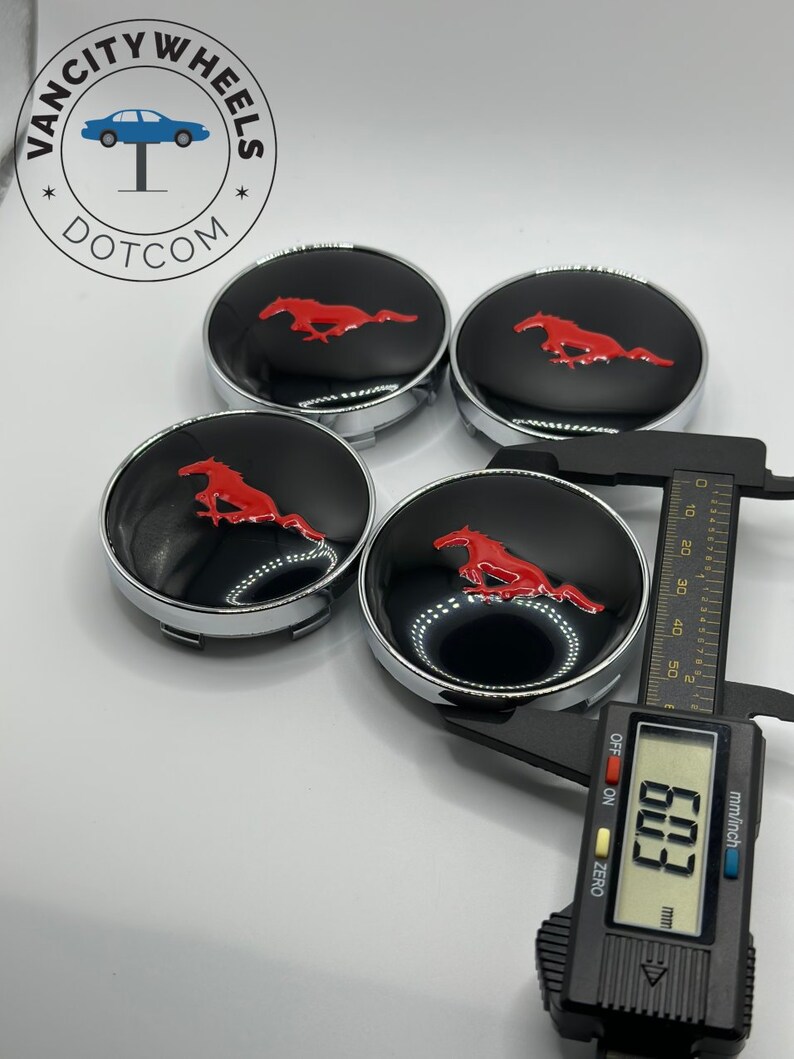 Premium 4pcs Fordmustang Wheel Center Caps in Varied Sizes & Colors Etsy