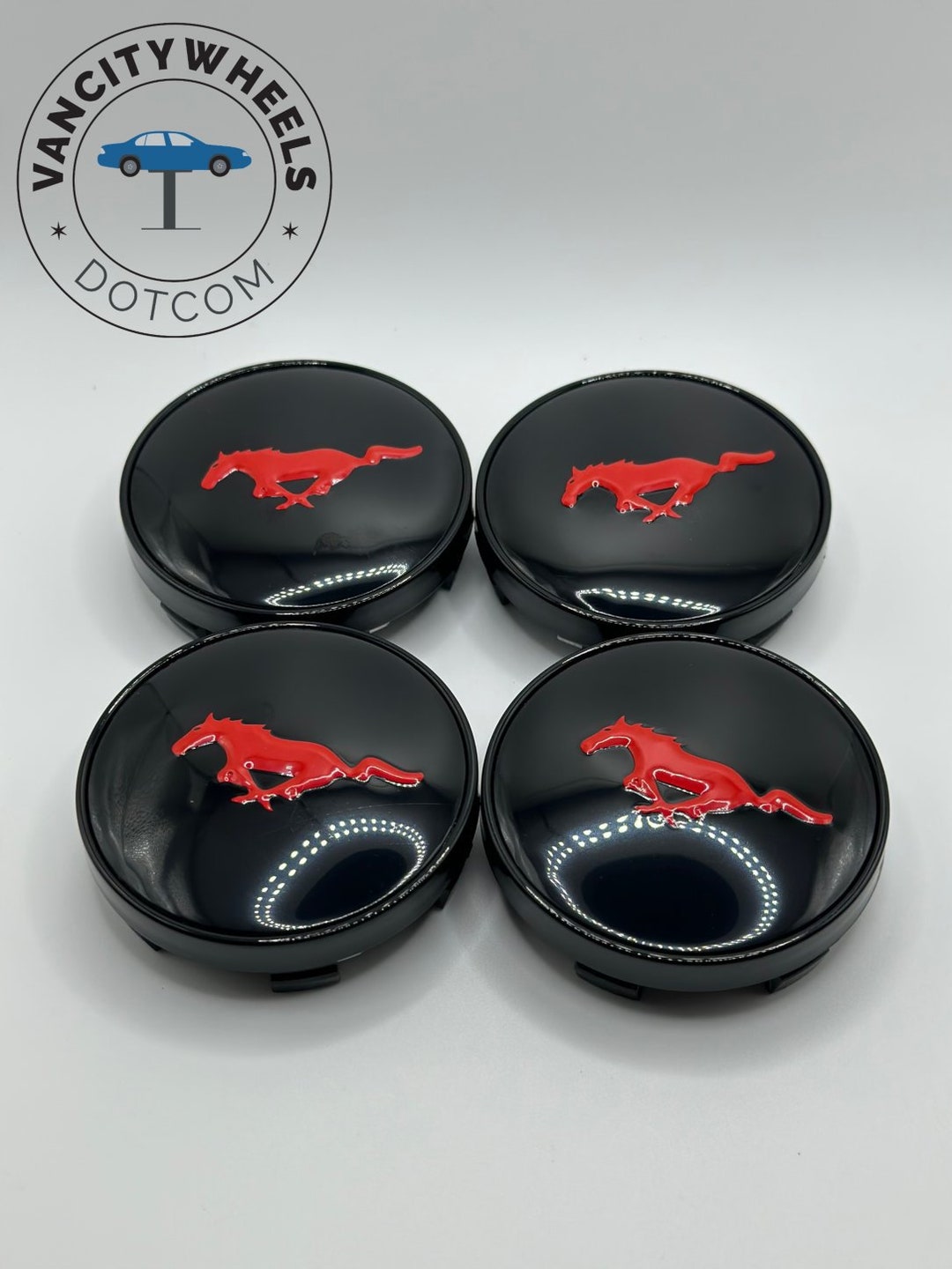 Mustang Wheel Accessory Kit Ford Mustang Wheel Center Stickers 4-Pack ...