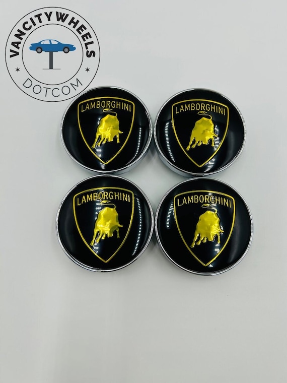 Buy Premium 4pcs Lamborghini Wheel Center Caps in Varied Sizes
