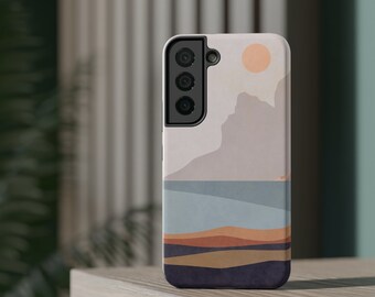 iPhone | Samsung | Boho Beach | Abstract Case | Unique Pattern | Impact-Resistant Case | Classy | Bohemian | Retro | Minimalist