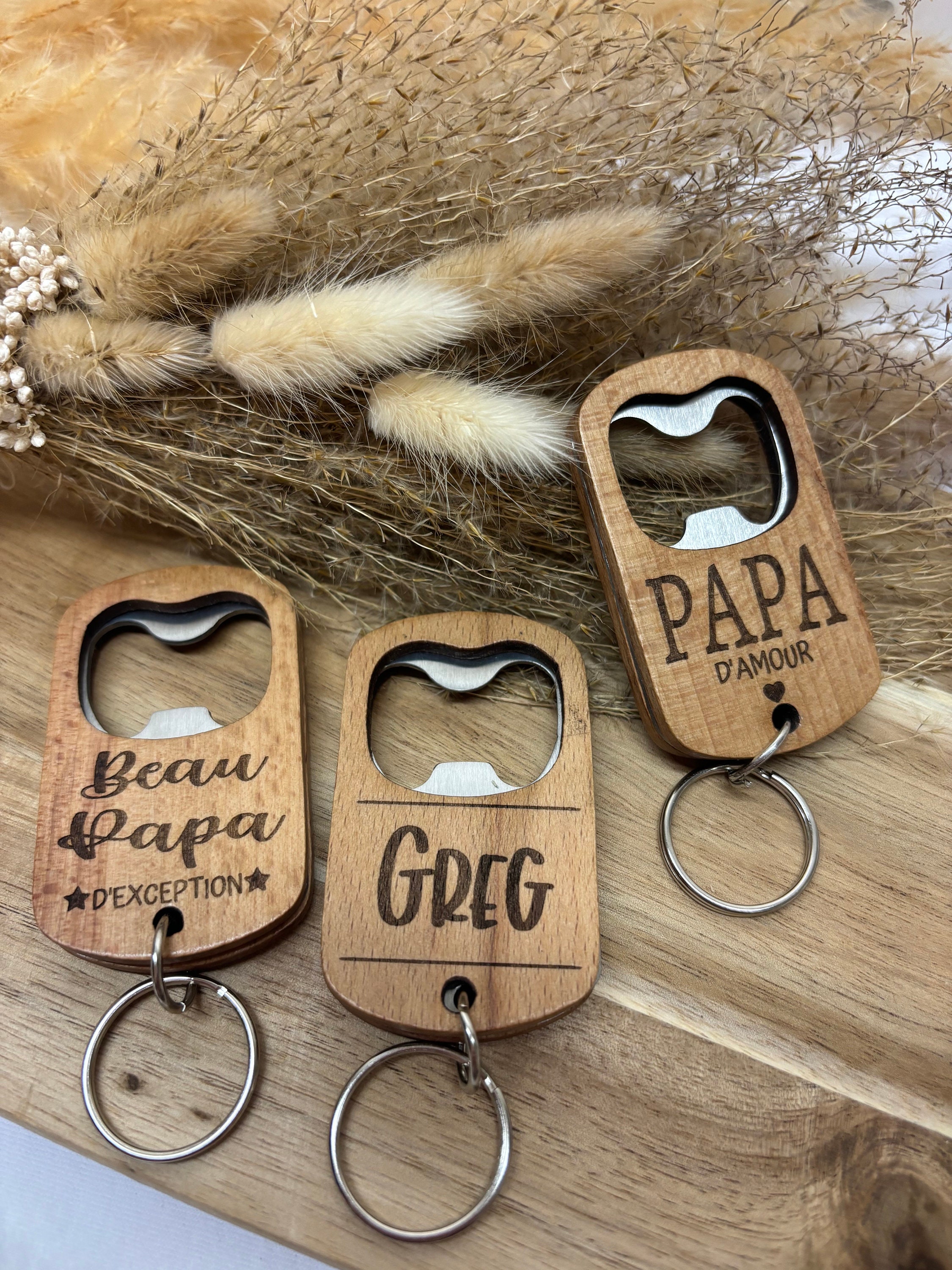 Décapsuleur Personnalisé Mariage Gravé Logo & Texte – Idéal Cadeau Invités, Fête Des Pères, Diplôme Ou Anniversaire