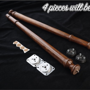 Handmade Wooden Feet, Natural Wood Decoration Elegant Wooden Leg, Modern Design and Durability, Rustic Wooden Leg, Wooden Leg, Vintage Style