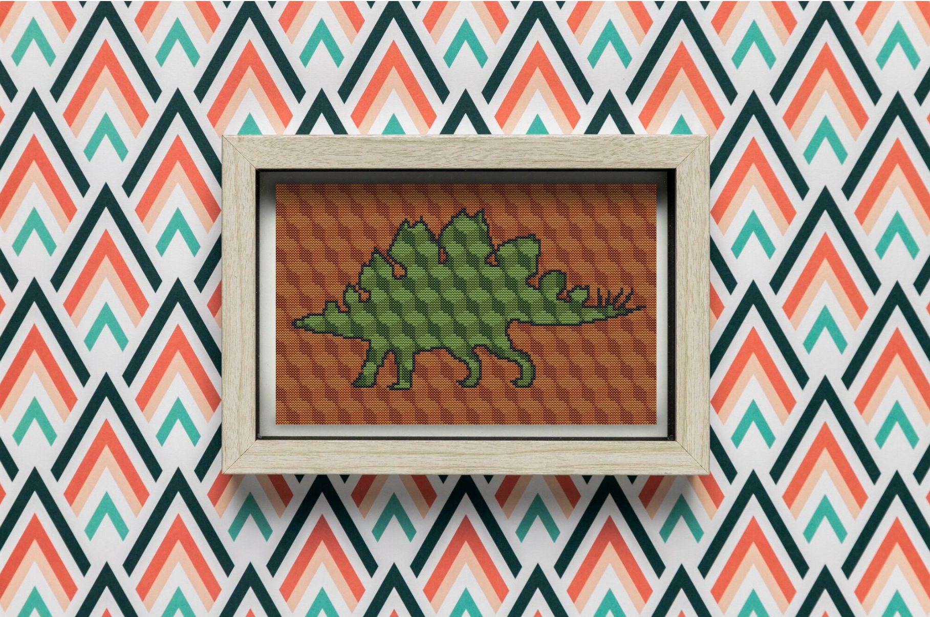 Dino “stevie” Stegosaurus Cross Stitch Pattern (PDF) - Dinosaur Series ...