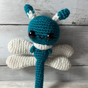 Amigurumi Dragonfly - handmade with cotton yarn