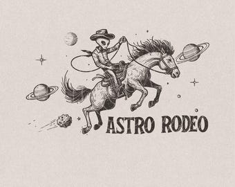 Astro Rodeo PNG | Cowboy Space Western PNG, Alien Cowboy, Cosmic Cowboy ...