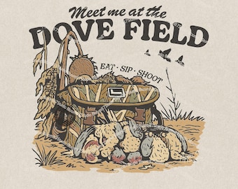 Treffen Sie mich am Taubenfeld PNG - Taubenjagd Sublimationsdesign mit Camo Tasche und Kornfeldszene, Outdoor Marsh Camo Sublimation für Hemd