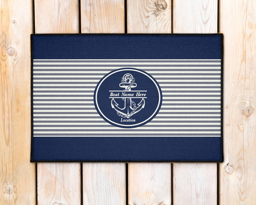 Boat Name Plush Blanket Personalized Boat Gift Boat Accessories