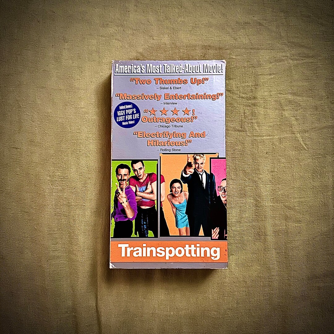 Trainspotting VHS TAPE 90's Drama Danny Boyle Ewan Etsy