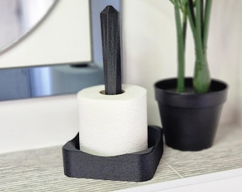 Free Standing Toilet Roll Holder | Toilet Paper Holder Stand | Freestanding TP Holder - Many Colours