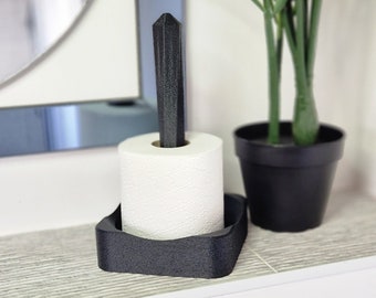 Toilet Roll Holder Free Standing Toilet Paper Bathroom Stand Decor