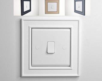 Light Switch Surround Modern | Modern Light Switch Frame | Minimalist Light Switch Plate | Light Switch Border