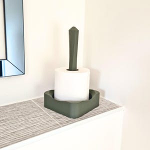 Soporte para rollo de papel higiénico independiente / Soporte para papel higiénico independiente - Varios colores Olive Green