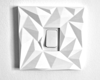 Light Switch Cover Surround Modern White Single switch