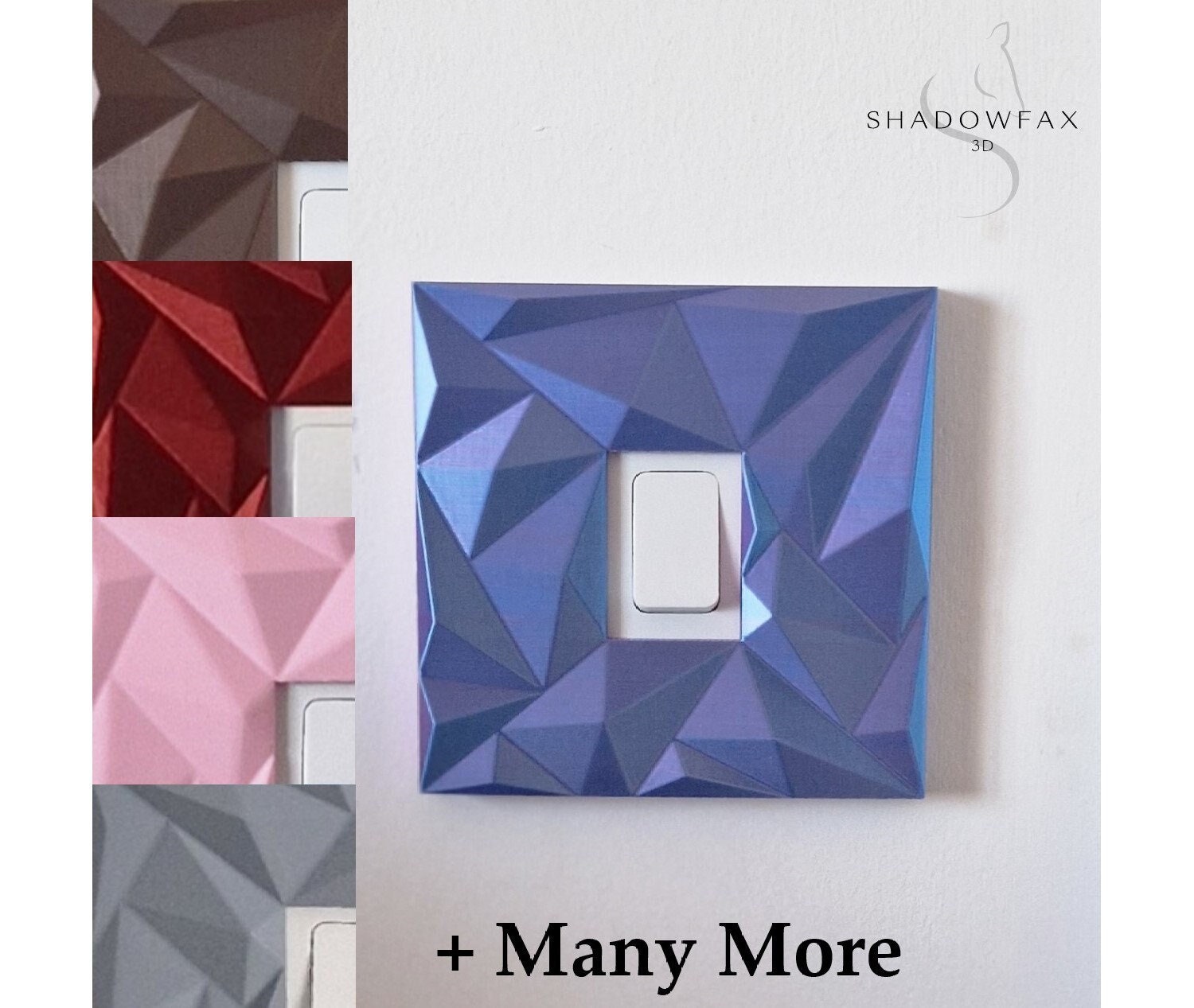 Cozylkx Interruptor De Luz Envolvente No Adhesivo Enchufe Envolvente Placa De Dedo Cubierta Protectora Del Marco