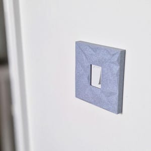 Coloured Light Switch Cover Surround | Self Adhesive Light Switch Cover | Decorative Switch Plate Cover | Colourful Light Switch Cover Marble Effect