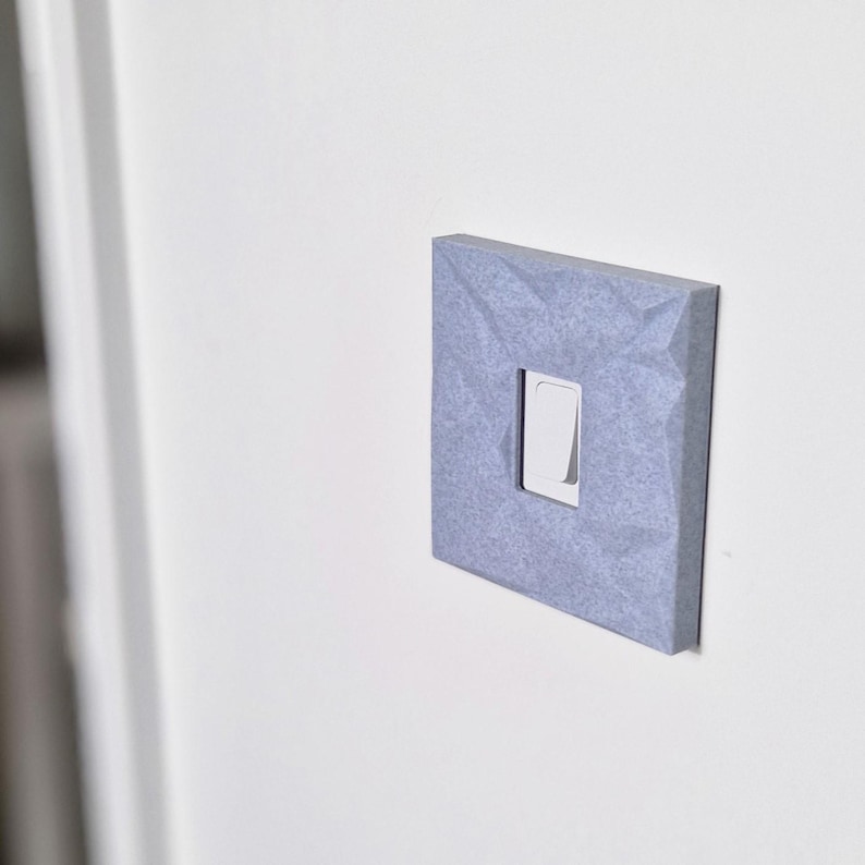 Coloured Light Switch Cover Surround | Self Adhesive Light Switch Cover | Decorative Switch Plate Cover | Colourful Light Switch Cover Marble Effect