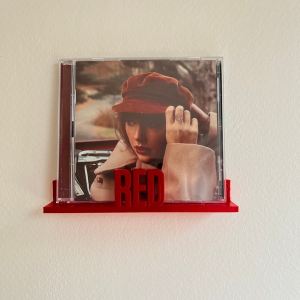 CD Holder - Red / Taylor Swift/ Christmas gift/ custom CD holder