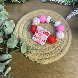 Spicy Books Club Silicone Beaded Cup Charms for Cups with Handles