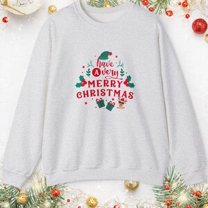 Christmas Crewneck Sweatshirt, Holiday Jumper, Festive Sweatshirt, Xmas Gift, Winter Sweater, Cozy Pullover, Holiday gift Family Matching
