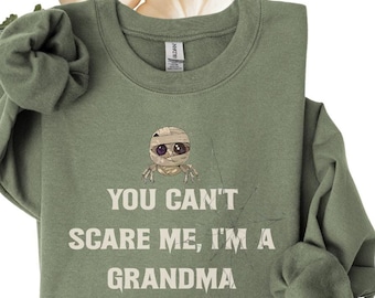 Oma Halloween Crewneck Sweatshirt, gruselige Saison Bekleidung