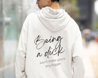 Offensive sarkastisches Kapuzen-Sweatshirt: Rude Humor Geschenk